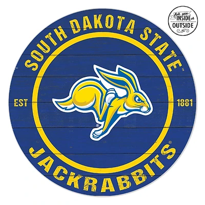 South Dakota State Jackrabbits 20'' x 20'' Indoor/Outdoor Team Color Circle Sign