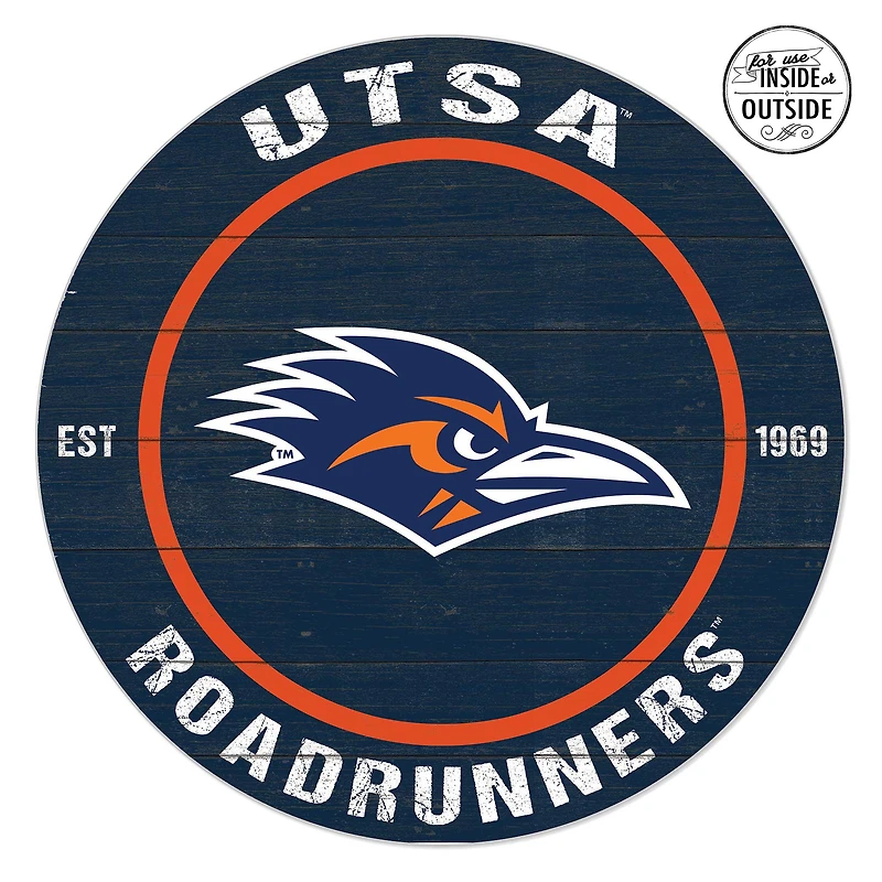 UTSA Roadrunners 20'' x 20'' Indoor/Outdoor Team Color Circle Sign