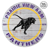 Prairie View A&M Panthers 20'' x 20'' Indoor/Outdoor Weathered Circle Sign