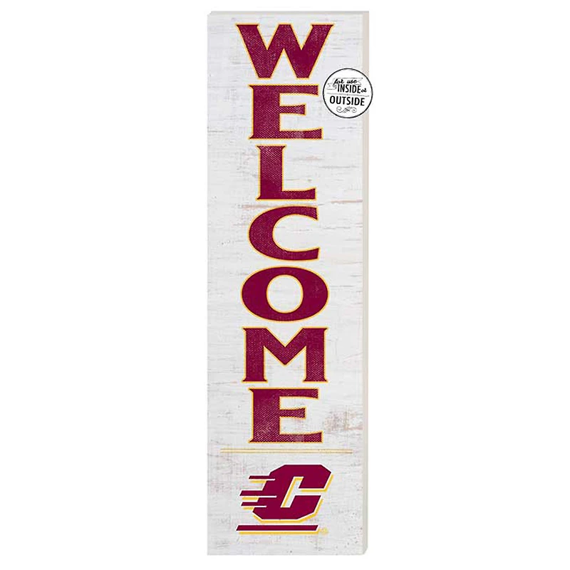Central Michigan Chippewas 10'' x 35'' Indoor/Outdoor Welcome Sign