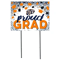 UTEP Miners 18'' x 24'' Grad Yard Sign