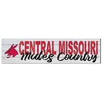 Central Missouri Mules 40'' x 10'' Logo Sign
