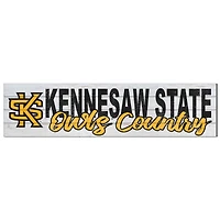 Kennesaw State Owls 40'' x 10'' Logo Sign