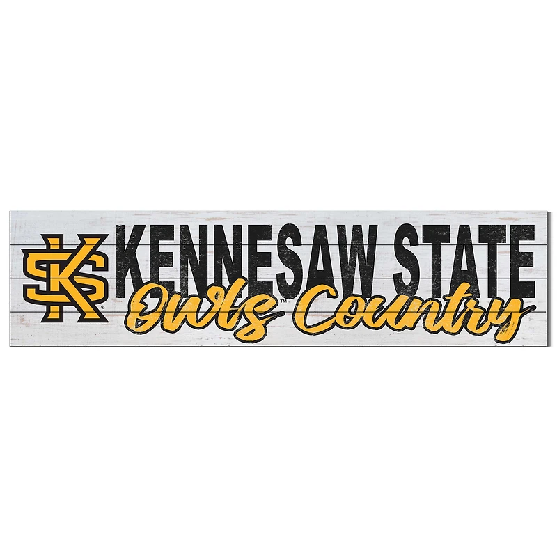Kennesaw State Owls 40'' x 10'' Logo Sign