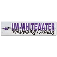 Wisconsin-Whitewater Warhawks 40'' x 10'' Logo Sign