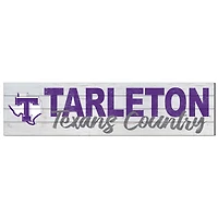 Tarleton State Texans 40'' x 10'' Logo Sign