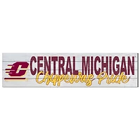 Central Michigan Chippewas 40'' x 10'' Logo Sign