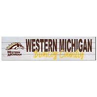 Western Michigan Broncos 40'' x 10'' Logo Sign
