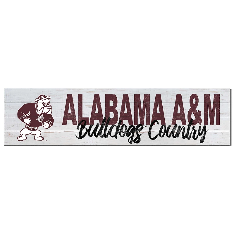 Alabama A&M Bulldogs 40'' x 10'' Logo Sign