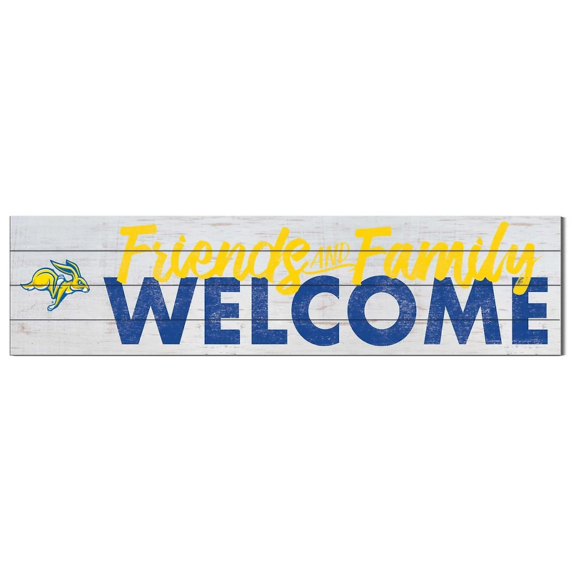South Dakota State Jackrabbits 10'' x 40'' Friends & Family Welcome Sign