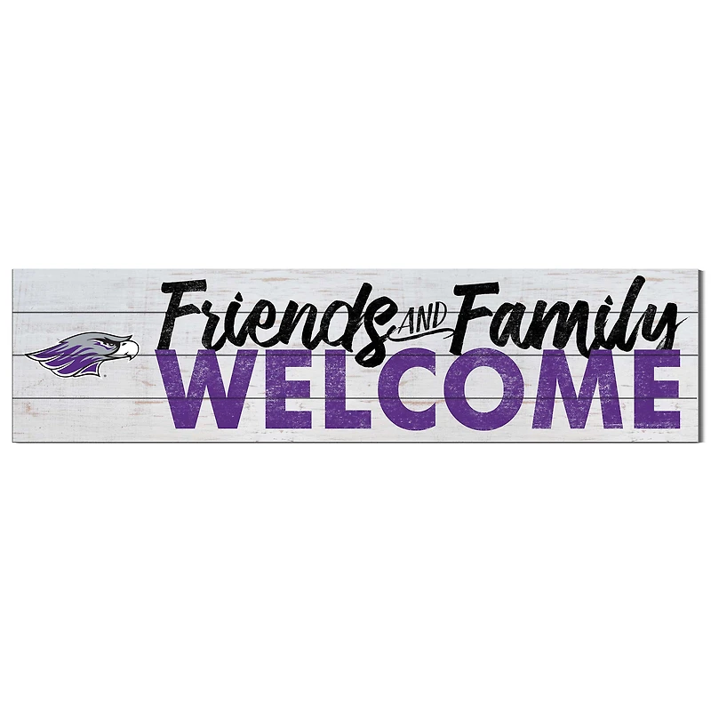 Wisconsin-Whitewater Warhawks 10'' x 40'' Friends & Family Welcome Sign