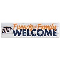 UTEP Miners 10'' x 40'' Friends & Family Welcome Sign