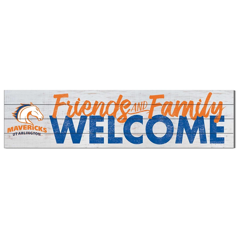 UT Arlington Mavericks 10'' x 40'' Friends & Family Welcome Sign