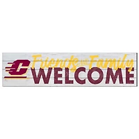 Central Michigan Chippewas 10'' x 40'' Friends & Family Welcome Sign