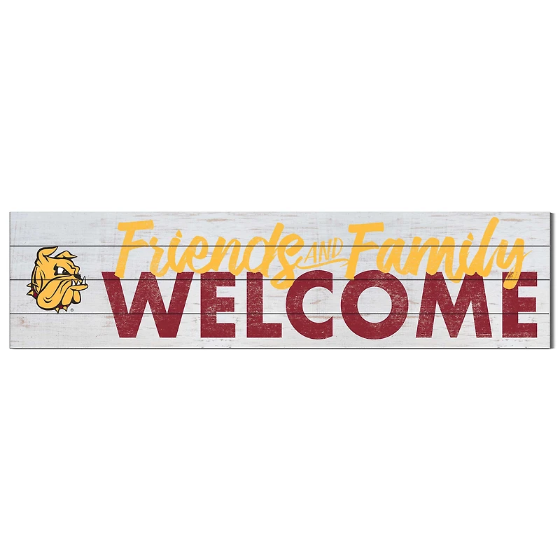 Minnesota Duluth Bulldogs 10'' x 40'' Friends & Family Welcome Sign