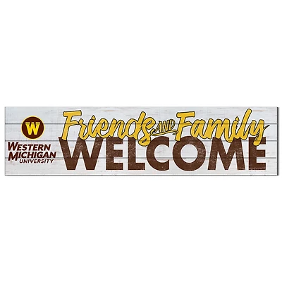 Western Michigan Broncos 10'' x 40'' Friends & Family Welcome Sign