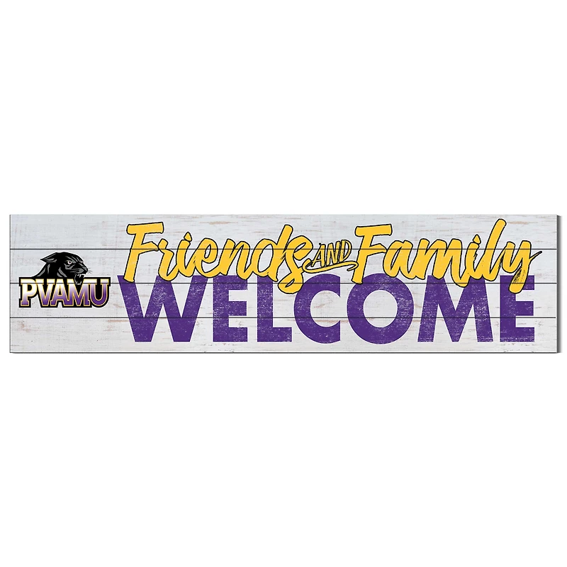 Prairie View A&M Panthers 10'' x 40'' Friends & Family Welcome Sign
