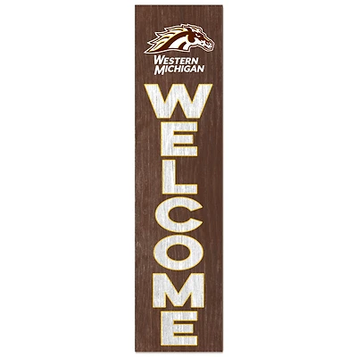 Western Michigan Broncos 12'' x 48'' Welcome Outdoor Leaner
