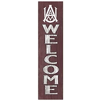 Alabama A&M Bulldogs 12'' x 48'' Welcome Outdoor Leaner