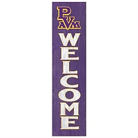 Prairie View A&M Panthers 12'' x 48'' Welcome Outdoor Leaner