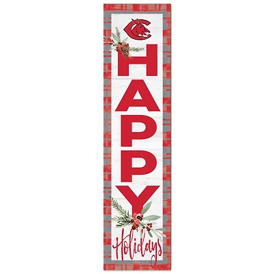 Central Missouri Mules 12'' x 48'' Outdoor Happy Holidays Leaner