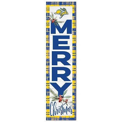 South Dakota State Jackrabbits 12'' x 48'' Outdoor Merry Christmas Leaner