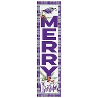 Wisconsin-Whitewater Warhawks 12'' x 48'' Outdoor Merry Christmas Leaner