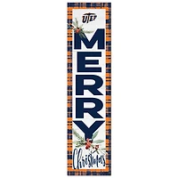 UTEP Miners 12'' x 48'' Outdoor Merry Christmas Leaner
