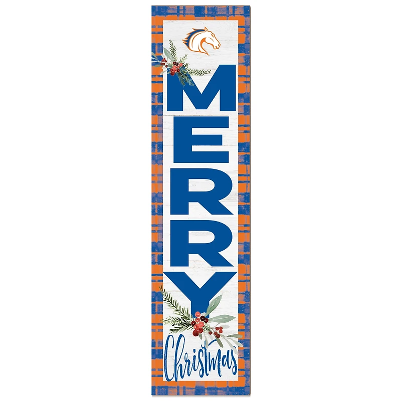 UT Arlington Mavericks 12'' x 48'' Outdoor Merry Christmas Leaner