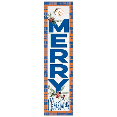 UT Arlington Mavericks 12'' x 48'' Outdoor Merry Christmas Leaner