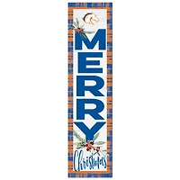UT Arlington Mavericks 12'' x 48'' Outdoor Merry Christmas Leaner