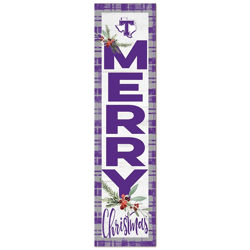 Tarleton State Texans 12'' x 48'' Outdoor Merry Christmas Leaner