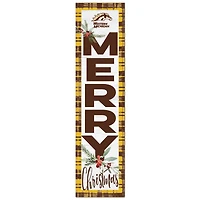 Western Michigan Broncos 12'' x 48'' Outdoor Merry Christmas Leaner