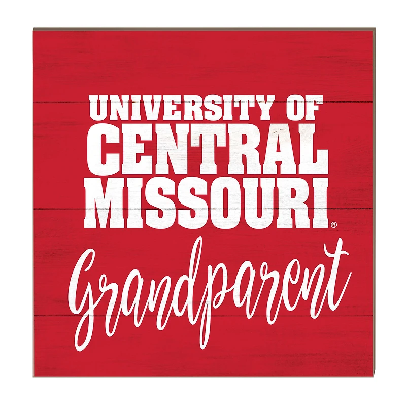 Central Missouri Mules 10'' x 10'' Grandparent Plaque