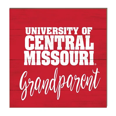Central Missouri Mules 10'' x 10'' Grandparent Plaque
