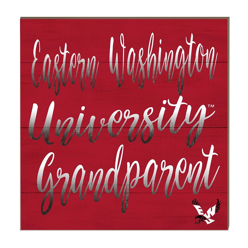 Eastern Washington Eagles 10'' x 10'' Grandparent Plaque