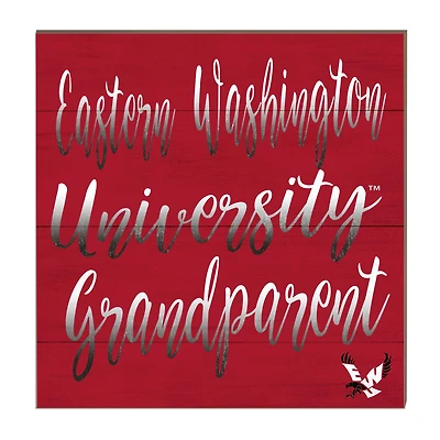 Eastern Washington Eagles 10'' x 10'' Grandparent Plaque
