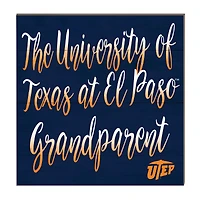 UTEP Miners 10'' x 10'' Grandparent Plaque