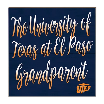 UTEP Miners 10'' x 10'' Grandparent Plaque