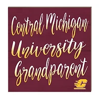 Cent. Michigan Chippewas 10'' x 10'' Grandparent Plaque
