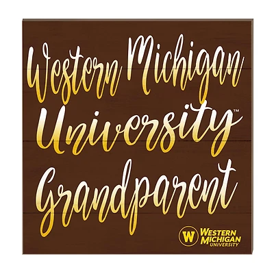 Western Michigan Broncos 10'' x 10'' Grandparent Plaque