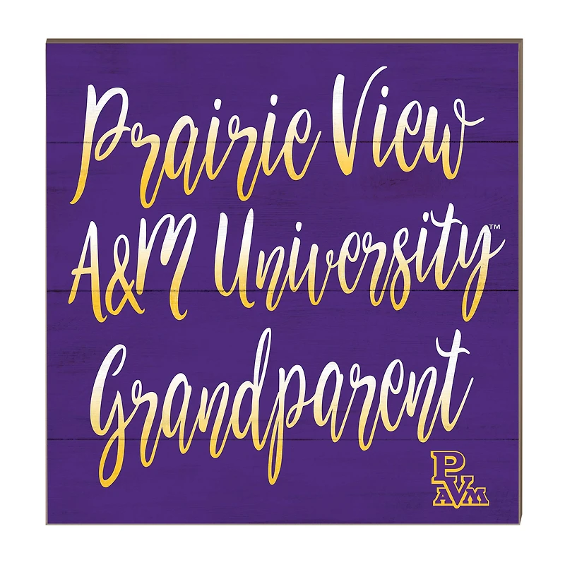 Prairie View A&M Panthers 10'' x 10'' Grandparent Plaque