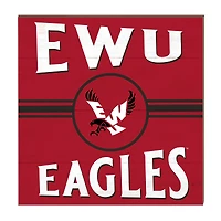 Eastern Washington Eagles 10'' x 10'' Retro Team Sign