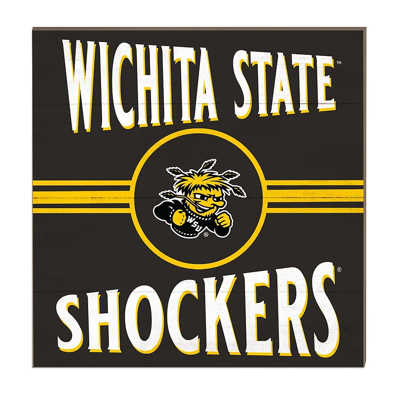 Wichita State Shockers 10'' x 10'' Retro Team Sign