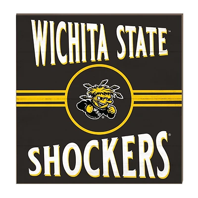Wichita State Shockers 10'' x 10'' Retro Team Sign