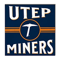UTEP Miners 10'' x 10'' Retro Team Sign