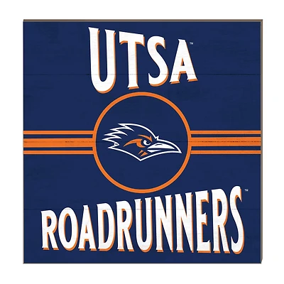 UTSA Roadrunners 10'' x 10'' Retro Team Sign