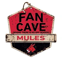 Central Missouri Mules 20'' x 20'' Fan Cave Badge Sign
