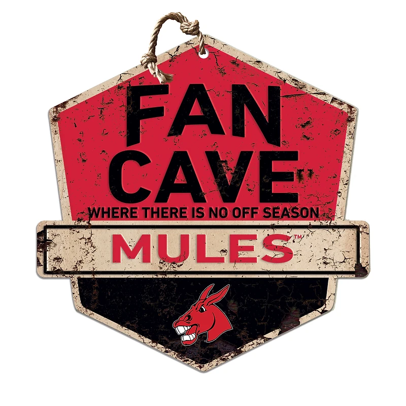 Central Missouri Mules 20'' x 20'' Fan Cave Badge Sign