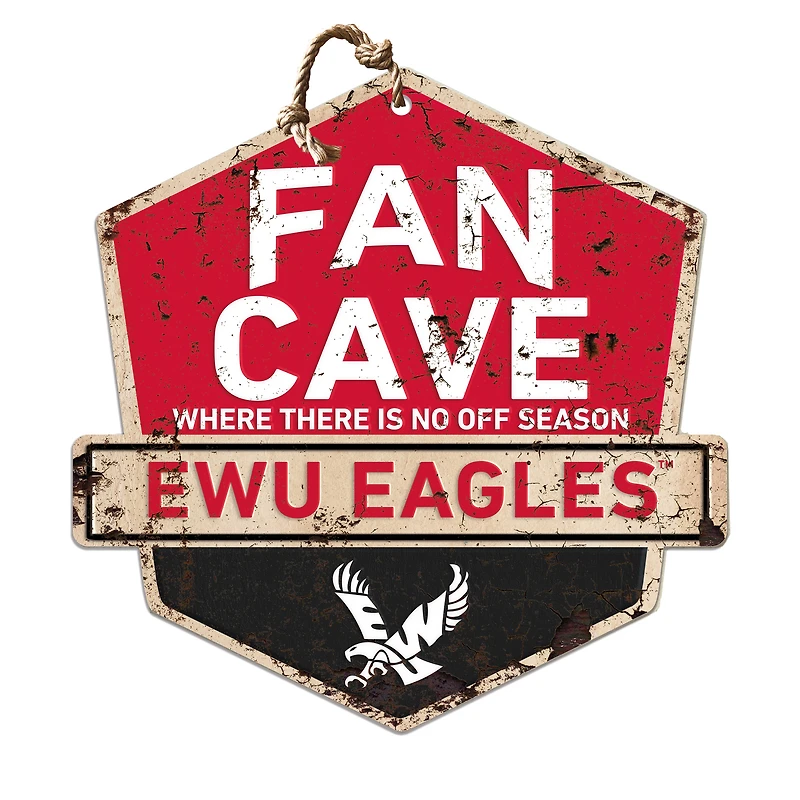 Eastern Washington Eagles 20'' x 20'' Fan Cave Badge Sign